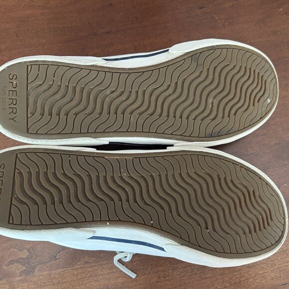 Sperry Pier Wave Leather White Shoes, Womens Size 11 - Picture 2 of 6